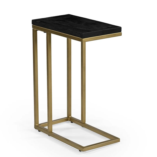 Eleganter goldener Beistelltisch mit Metallrahmen – 61 cm Höhe | Vielseitig & Langlebig