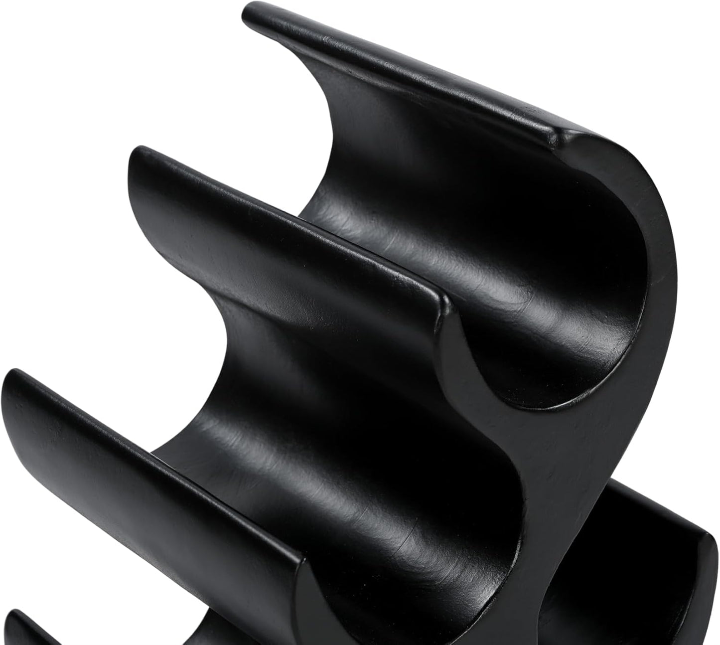 Abstract Elegance Black Wine Rack – Modern Wine Storage Marudhara