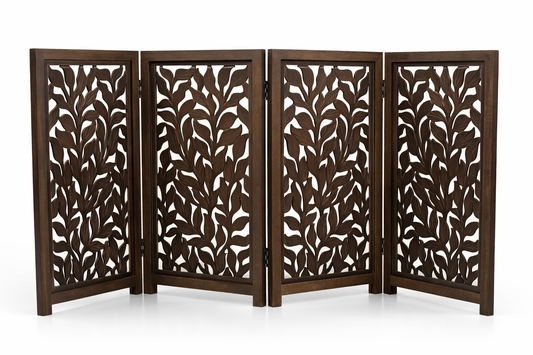 Hundegitter Holz – Freistehendes faltbares Haustiergitter iAnanas