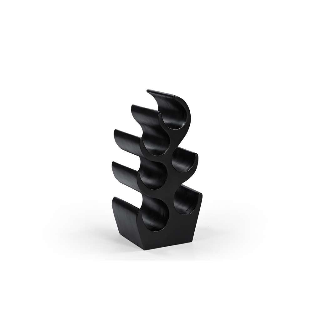 Abstract Elegance Black Wine Rack – Modern Wine Storage