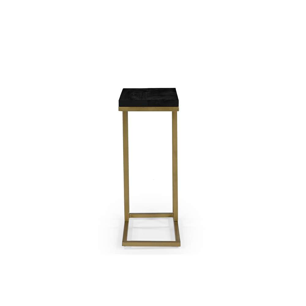 Elegant Gold Side Table with Metal Frame – 61cm Height | Versatile & Durable