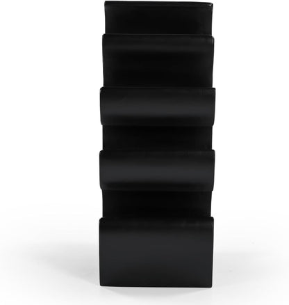 Abstract Elegance Black Wine Rack – Modern Wine Storage Marudhara
