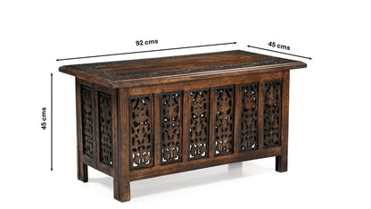 Mangoholz Couchtisch – Handgefertigter Vintage Holztisch iAnanas