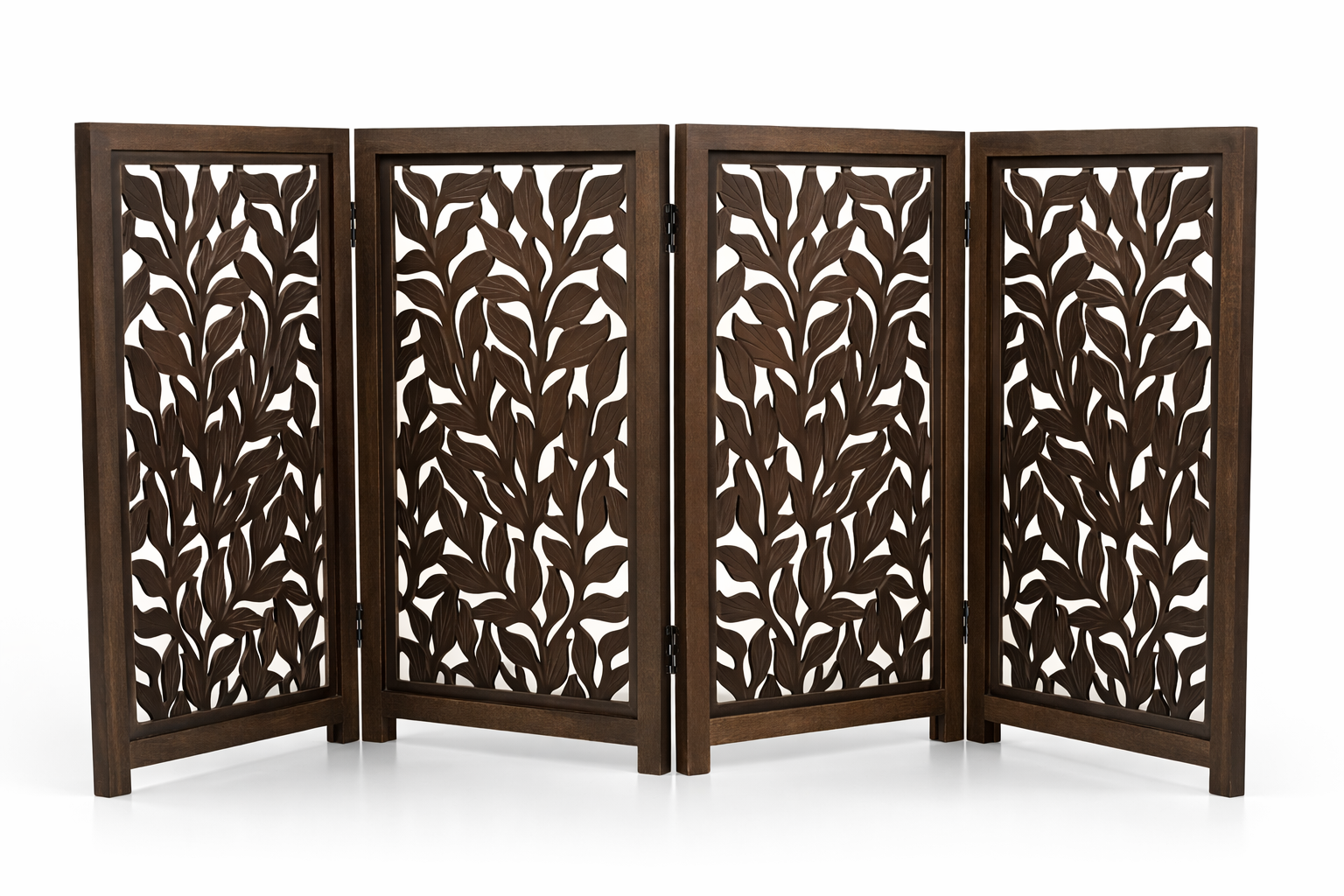 Hundegitter aus Holz – Freistehendes faltbares Haustiergitter iAnanas