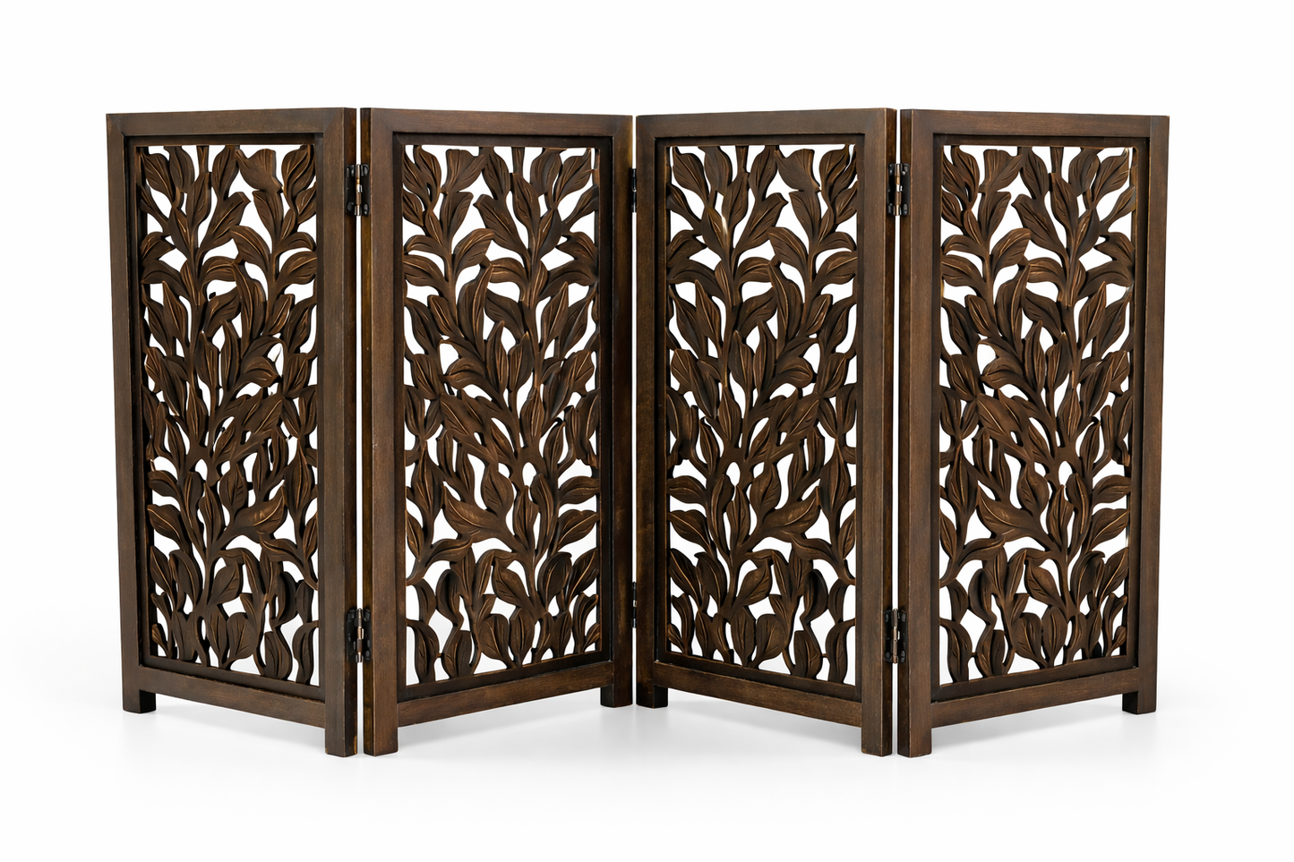 Hundegitter aus Holz – Freistehendes faltbares Haustiergitter iAnanas