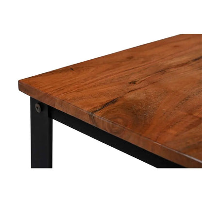 Handgefertigte Tischplatte aus Mangoholz mit Metallgestell, nachhaltiges Möbelstück