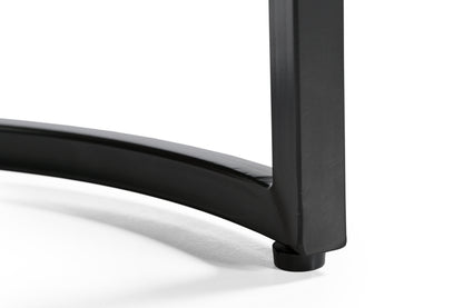 iAnanas Set of 2 Round Coffee Tables, Handmade Mango Wood Top and Iron Frame, Natural Finish, Modern, Industrial Minimalist Design for Living Room, Office - 50x50x43, 40x40x38 cm iAnanas