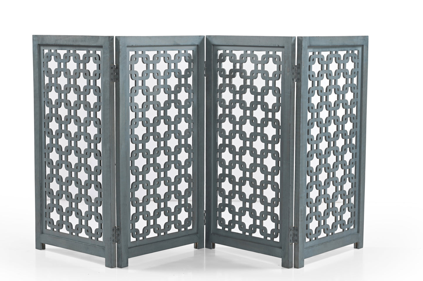 Hundegitter aus Holz – Freistehendes faltbares Haustiergitter iAnanas