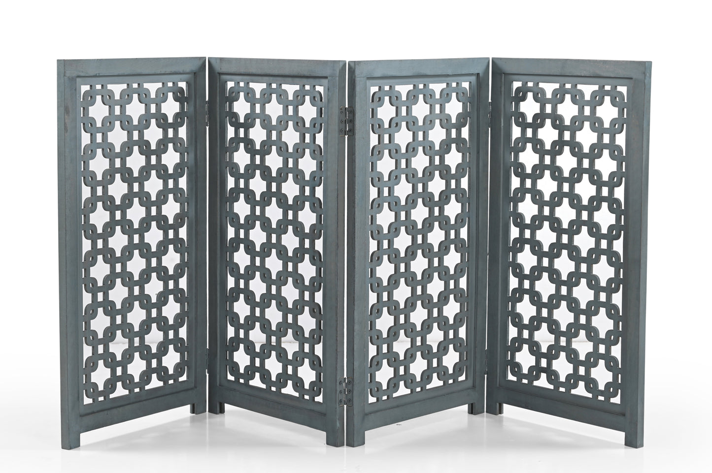 Hundegitter aus Holz – Freistehendes faltbares Haustiergitter iAnanas