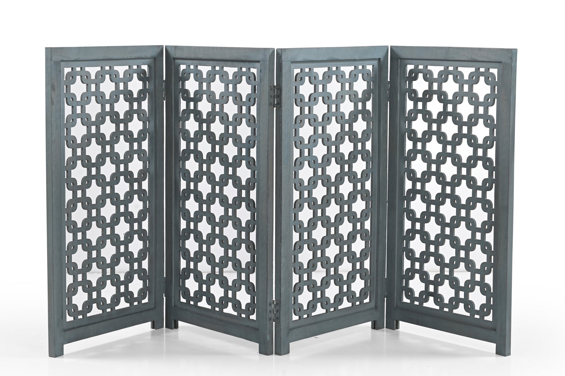 Hundegitter aus Holz – Freistehendes faltbares Haustiergitter iAnanas