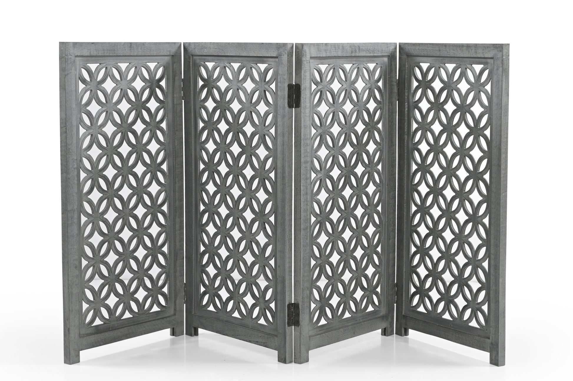 Hundegitter aus Holz – Freistehendes faltbares Haustiergitter iAnanas