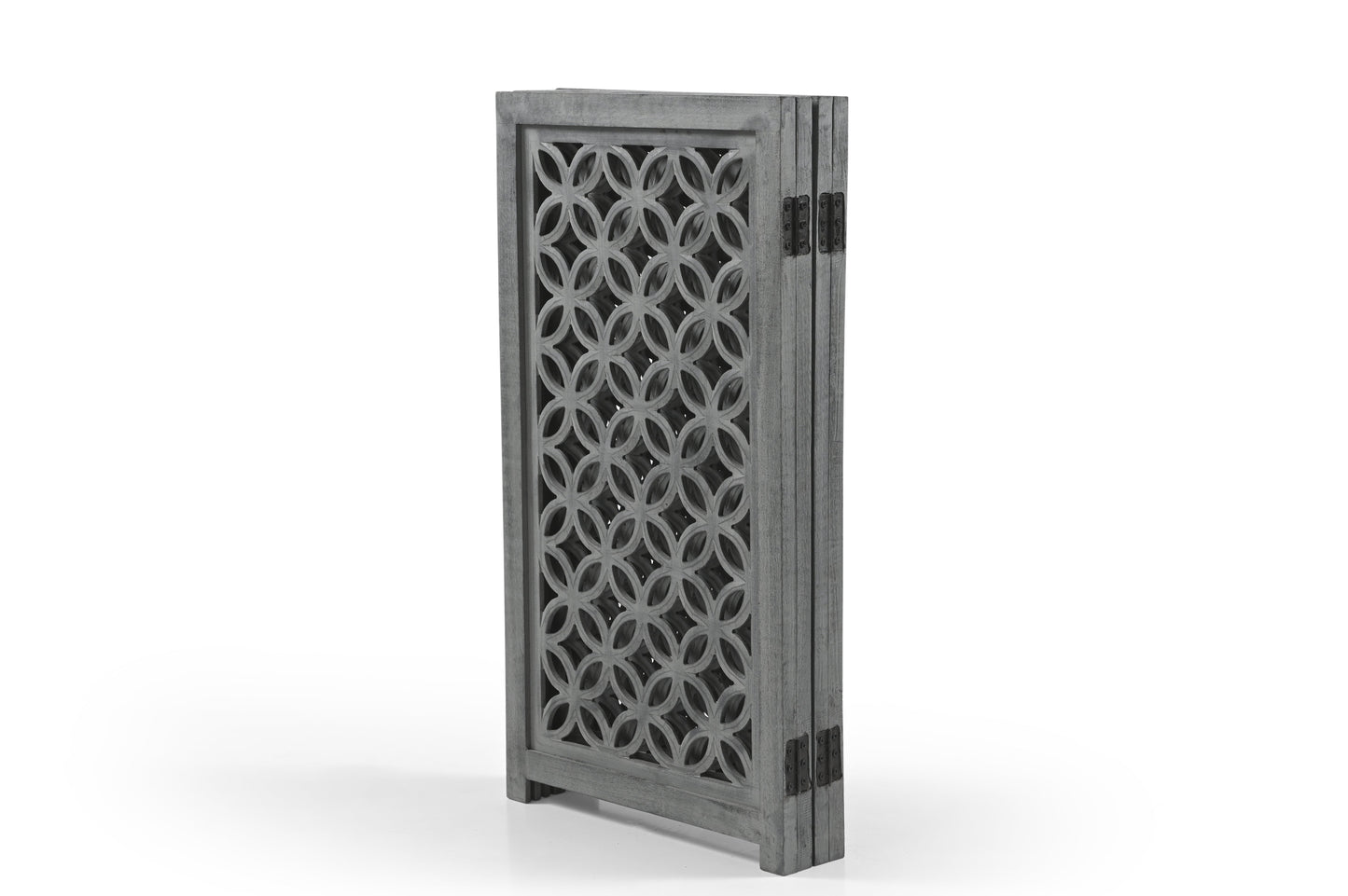 Hundegitter aus Holz – Freistehendes faltbares Haustiergitter iAnanas