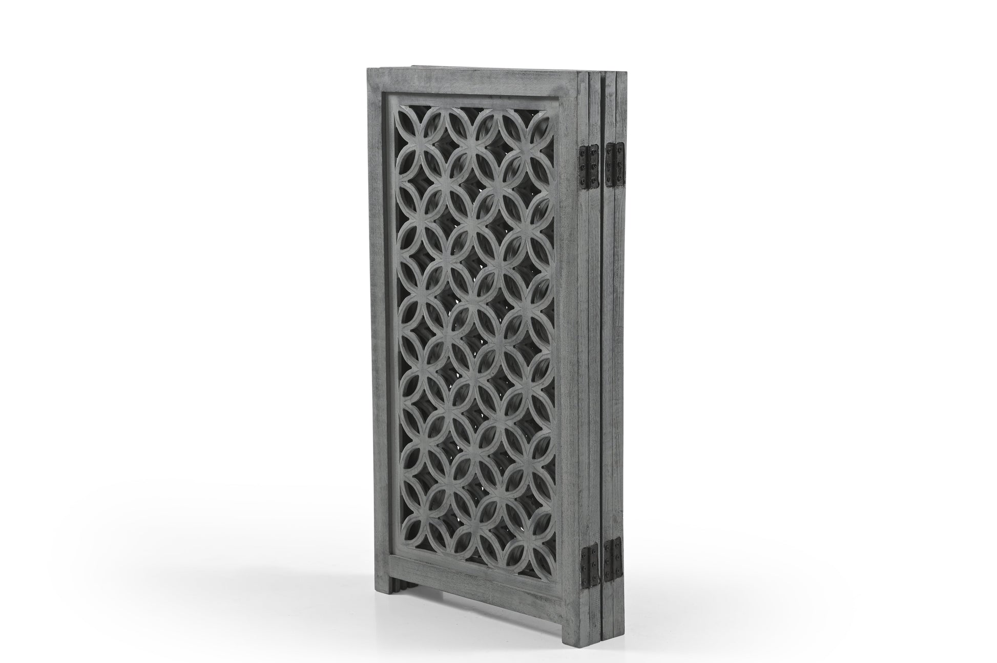 Hundegitter aus Holz – Freistehendes faltbares Haustiergitter iAnanas