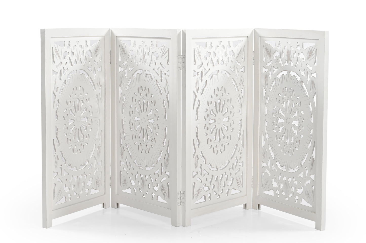 Hundegitter aus Holz – Freistehendes faltbares Haustiergitter iAnanas