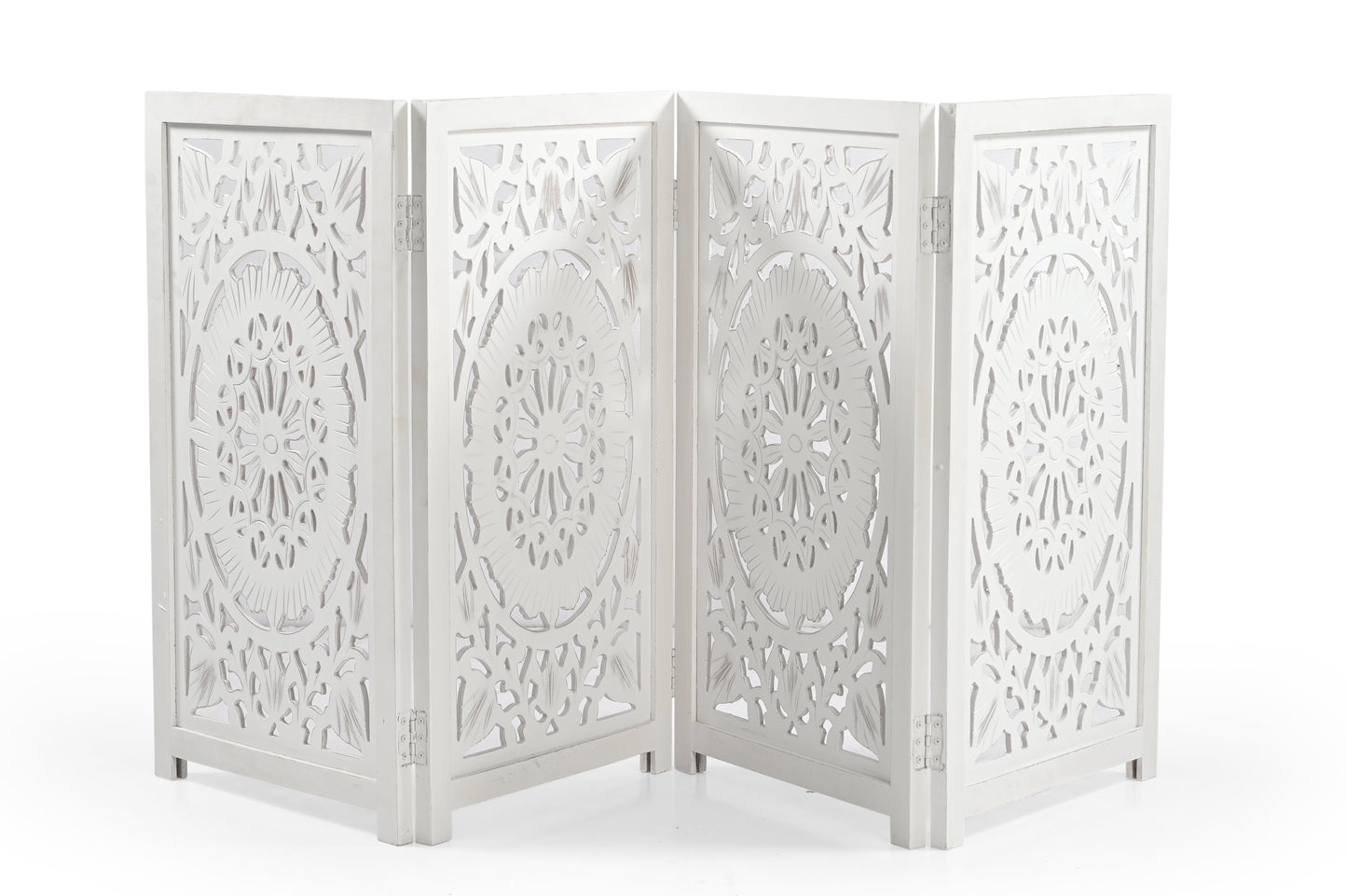 Hundegitter aus Holz – Freistehendes faltbares Haustiergitter iAnanas