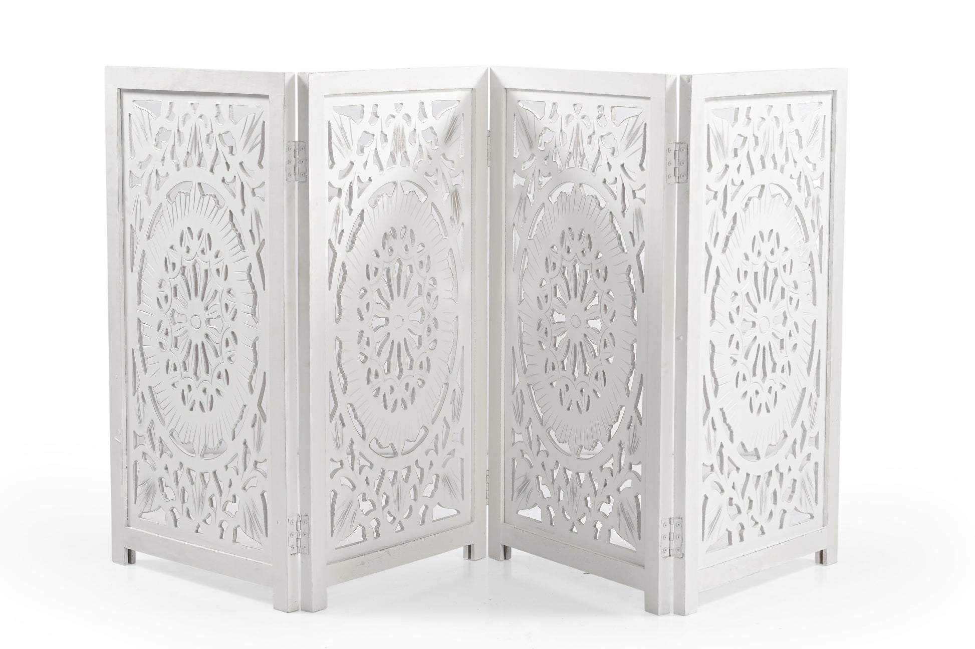 Hundegitter aus Holz – Freistehendes faltbares Haustiergitter iAnanas