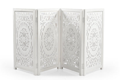 Hundegitter aus Holz – Freistehendes faltbares Haustiergitter iAnanas