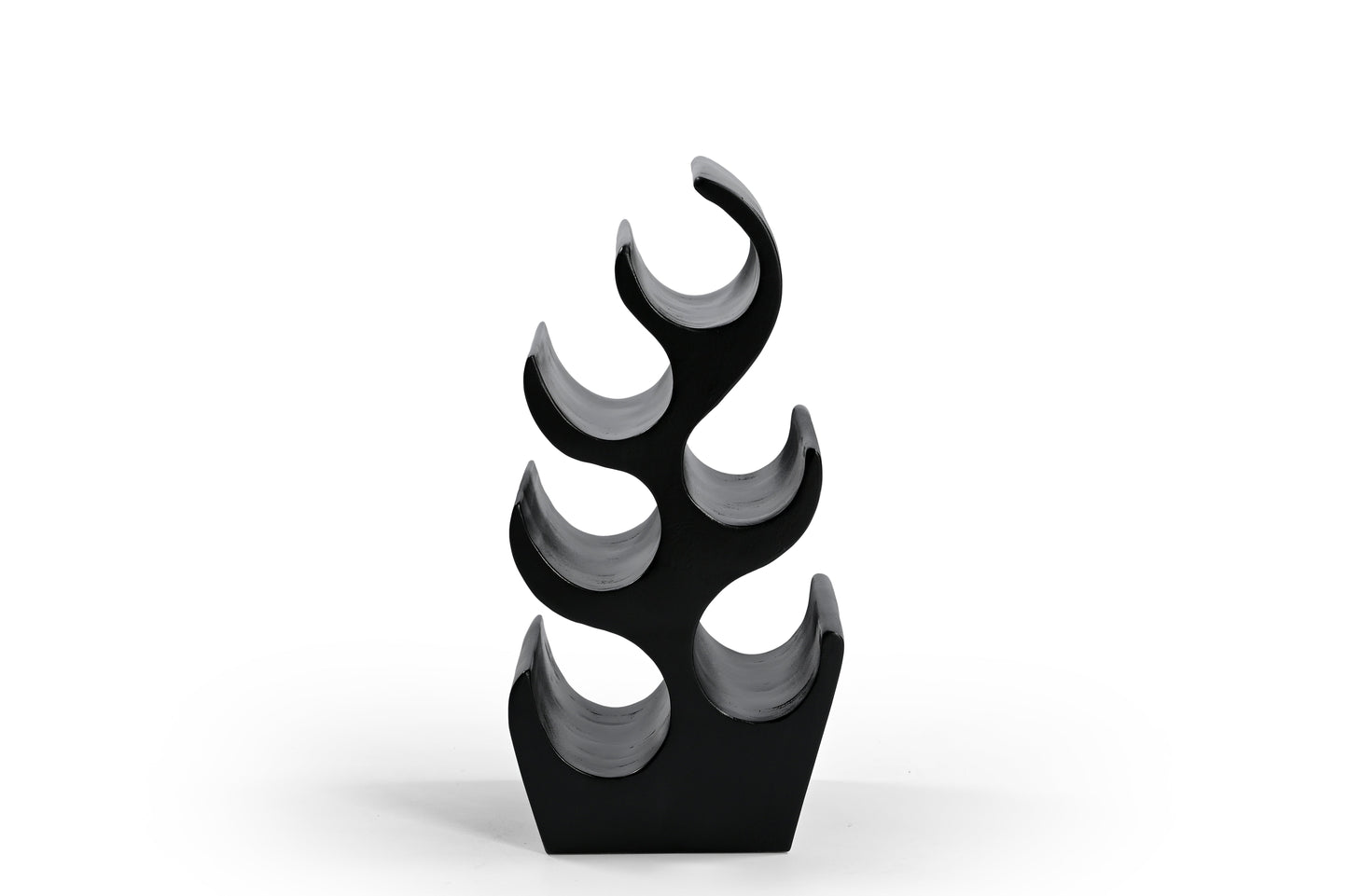 Weinregal aus Holz – Handgefertigtes Wellen Design Flaschenregal iAnanas