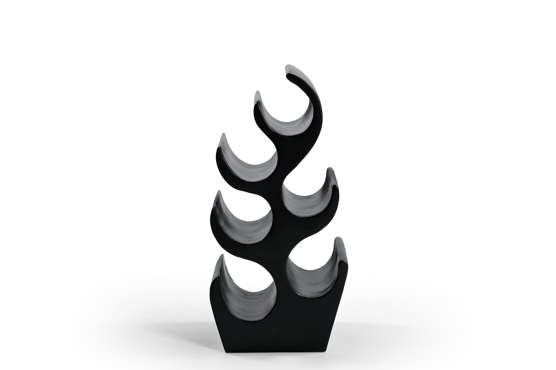 Weinregal aus Holz – Handgefertigtes Wellen Design Flaschenregal iAnanas