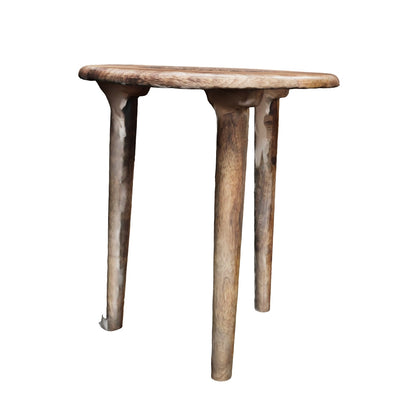 Handgefertigter Beistelltisch MangoHolz  Mandala Schnitzerei